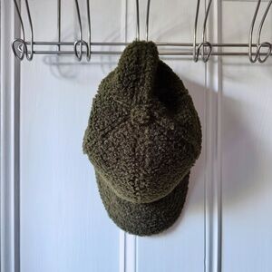 Free People Beau Sherpa Baseball Hat (Green)
